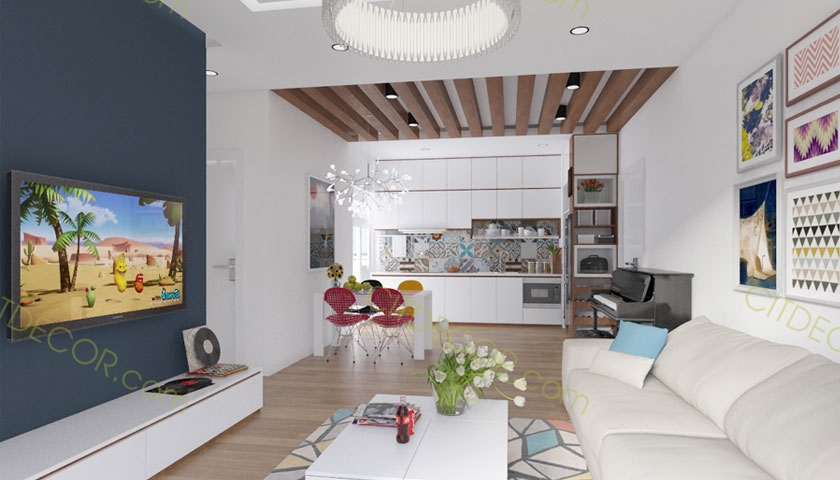 Thiết kế căn hộ chung cư đơn giản, tinh tế với phong cách Scandinavian