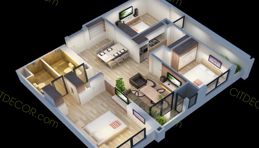 Những thắc mắc thường gặp khi thiết kế căn hộ chung cư 90m2