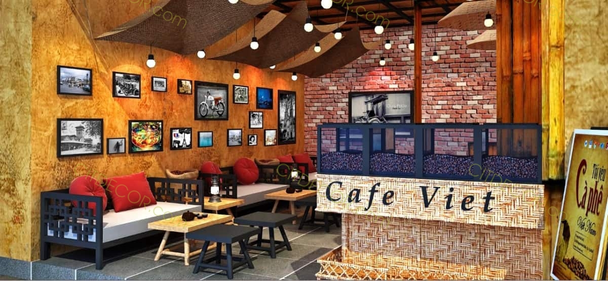 Dịch vụ thiết kế quán cafe tại Biên Hòa - Đồng Nai